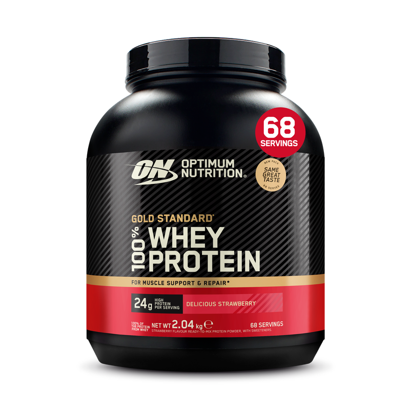 100% Whey Protein Jordbær (Optimum)