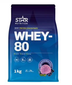 Whey-80 Myseprotein Blueberry Ice Cream