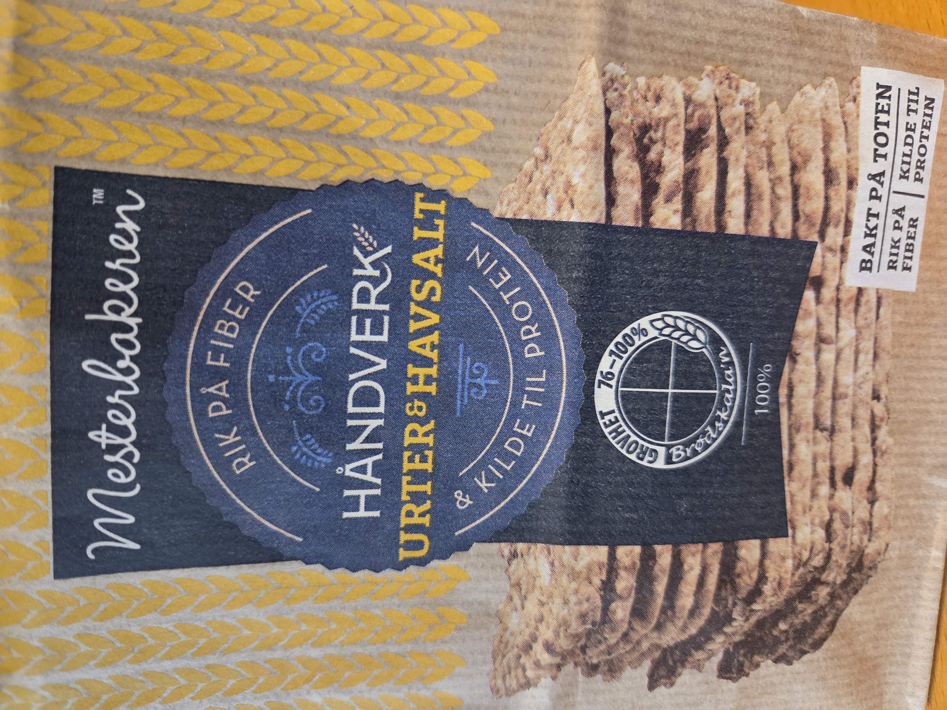 Håndverk urter & salt - knekkebrød