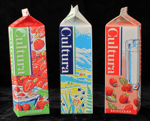 Cultura, syrnet melk, bringebær