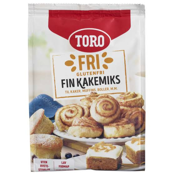 Glutenfritt mel, brød og kakemiks, Toro