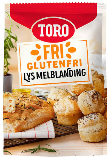 Glutenfritt mel, lyst, Toro
