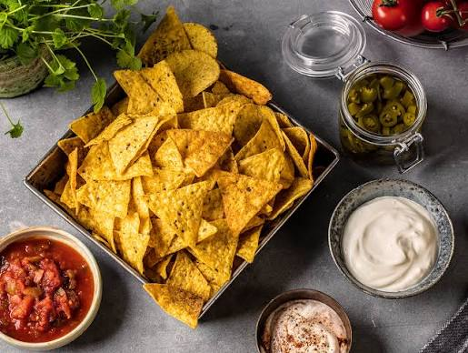 Nacho chips med salsa-take away - Dolly Dimples