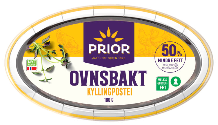 Ovnsbakt kyllingpostei (Prior)