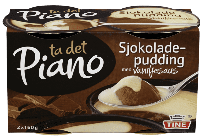 Sjokoladepudding, Piano