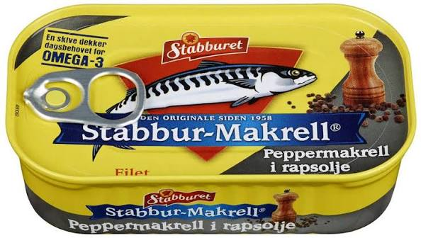 Stabbur-Makrell Peppermakrell i olje
