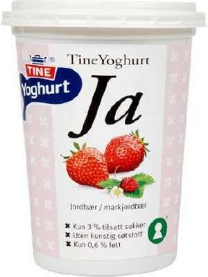 TineYoghurt Ja Jordbær/Markjordbær