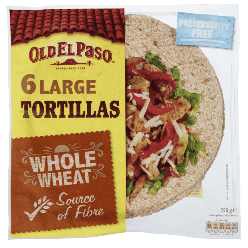 Tortilla Fullkorn (Old El Paso)